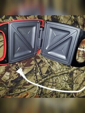 Brand New Red "Nostalgia: My Mini" Sandwich Maker Cool-Touch Handle
